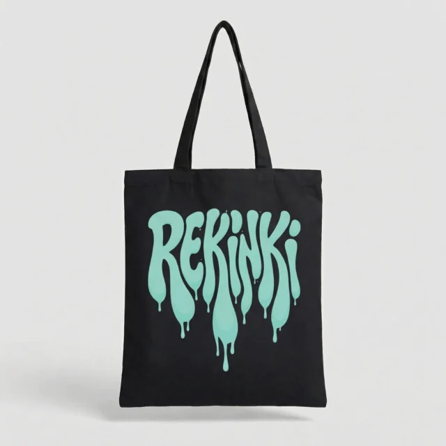 Ekologiczna Torba na plażę | zakupy - REKINKI czarna